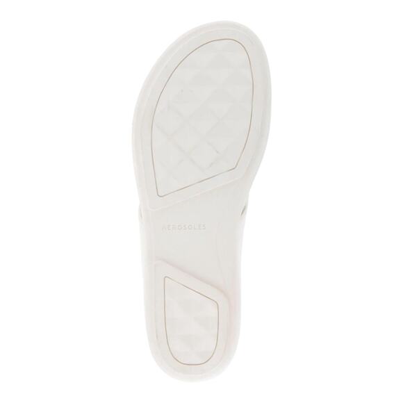 Aerosoles Women's Fisher Round Toe Thong Sandals White Size 8 1/2 M - Picture 4 of 4